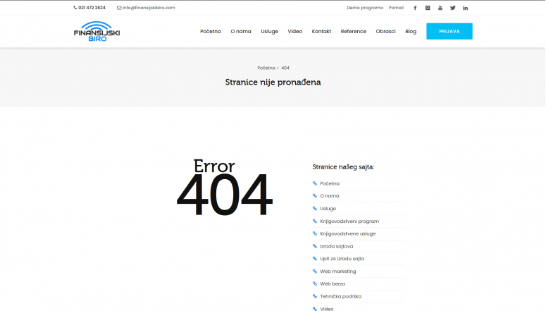 Personalizovan error 404
