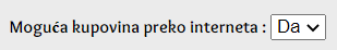 Moguća kupovina preko interneta